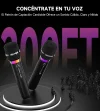 میکروفون بی سیم دو عددی شارژی با برد 60 متر و چراغ LED - تصویر 3