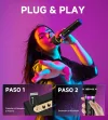 میکروفون بی سیم دو عددی شارژی با برد 60 متر و چراغ LED - تصویر 4